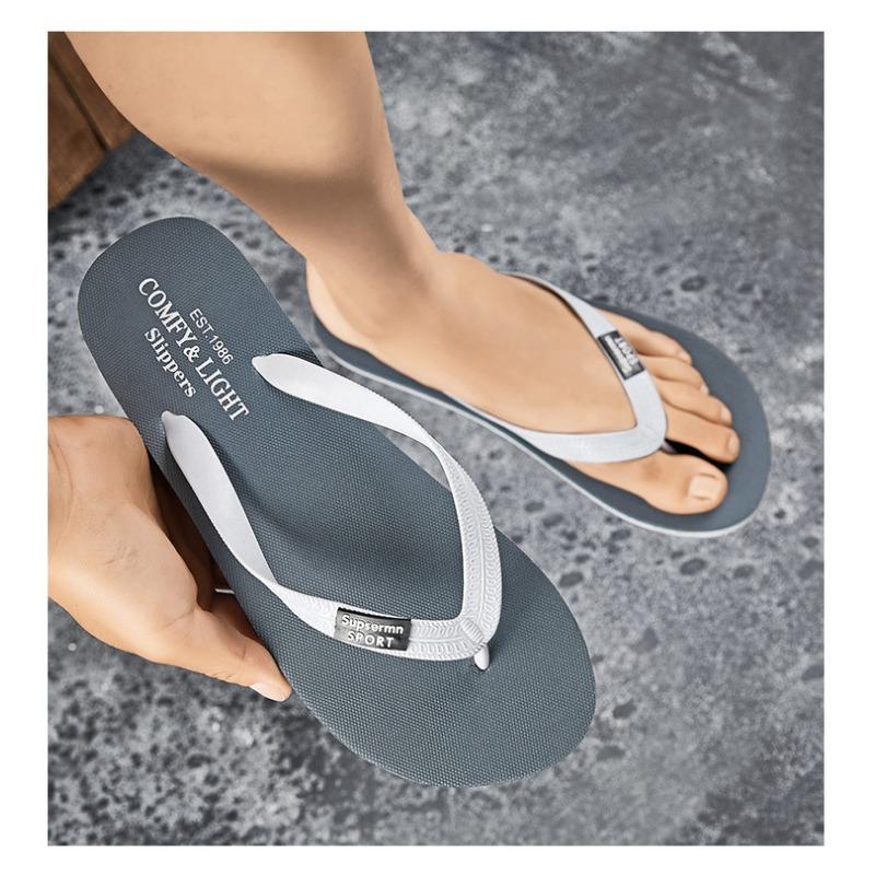 Men's Flip Flops Comfy Light Non-slip Sandals Casual Beach Slippers