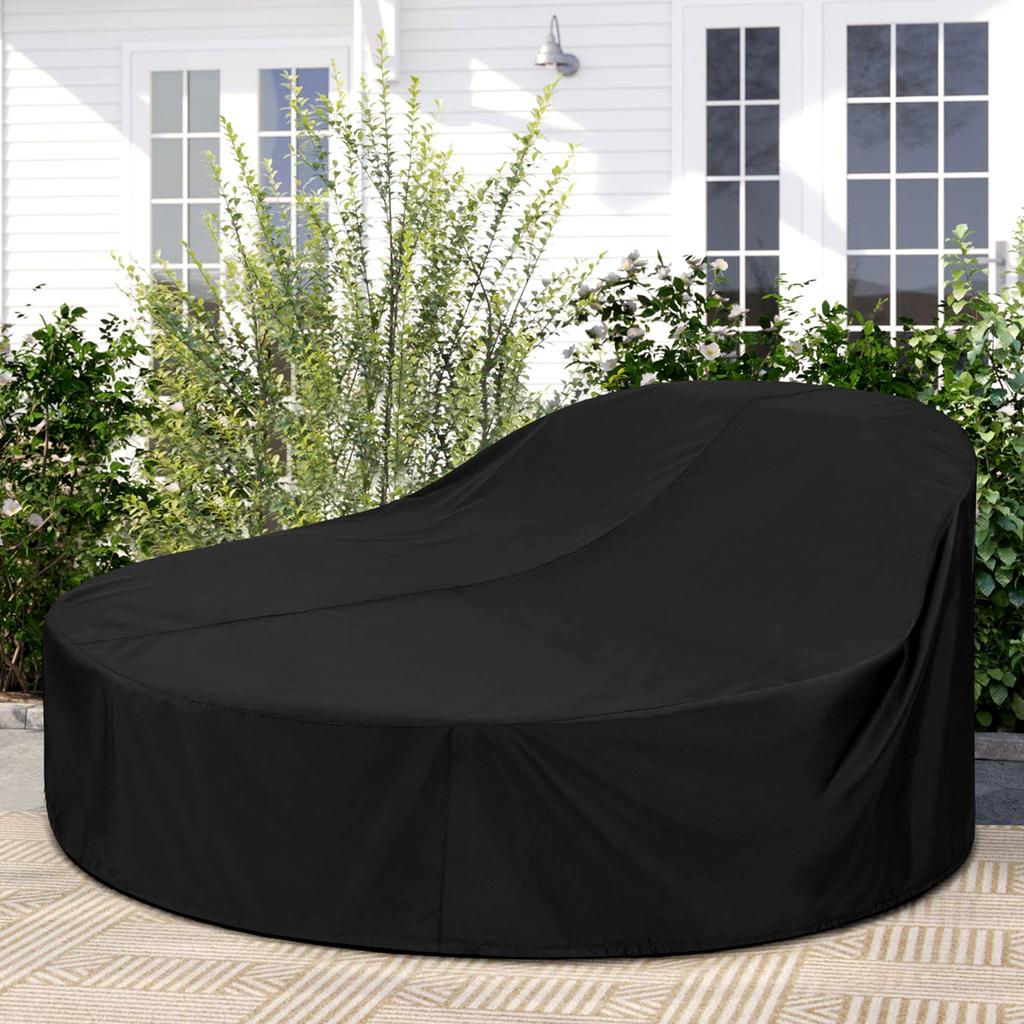Coperture Impermeabili per Daybed, Copertura per Divano Letto a Baldacchino Rotondo da Giardino per Arredi da Patio