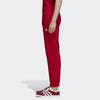 Adidas Originals Trefoil Essentials Cotton French Terry Slim Fit Drawstring Waist Ribbed Cuffs Casual Jogger Pants Men Red DX3618