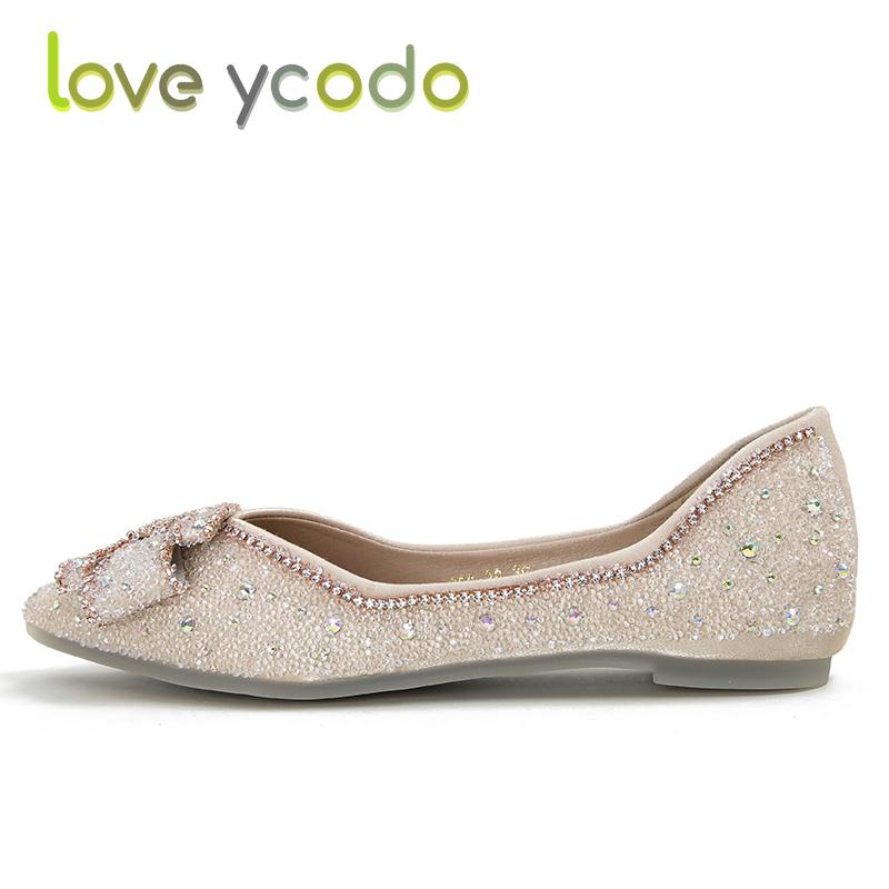 Women's Fashion Pumps, Bow Diamond Embellished Low Heel Casual Shoes Sizes 33-43