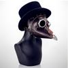 Funny Medieval Plague Doctor Mask Leather In Black Beak Mask Doctor Halloween Mask Steampunk PU Birds Cosplay Doctour De Peste