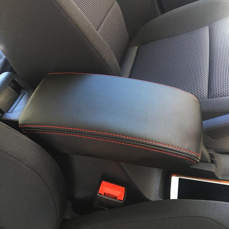 Volkswagen Bora Legend Armrest Box Cover (19-22) Leather Pad Flat Head Style
