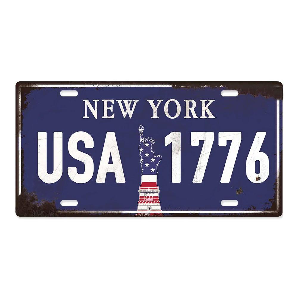 Country Posters Metal Signs Licenses Plate Plaque Metal Vintage Tin Sign Wall Decor for Man Cave Bar Home