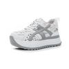 Thick-soled height-increasing small Forrest Gump shoes women's summer new casual fashion versatile lightweight woven through-mesh women's shoes