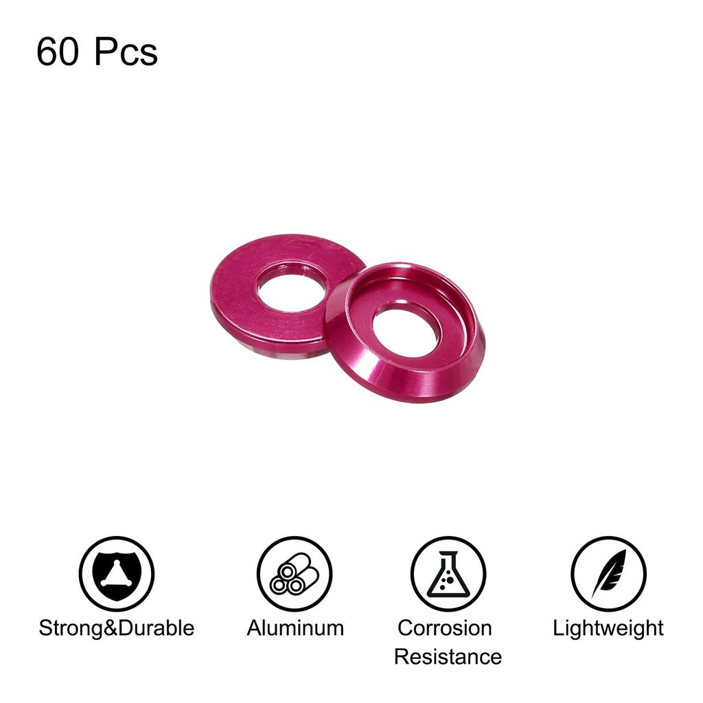 uxcell M4 Washer Cone Cup Type Countersink Washer Hole Diameter