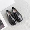 Tabi Shoes Split Toe Patent Leather Loafers for Women Trendy Non Slip Lightweight Round Toe Wide Width Casual Cute Moccasions