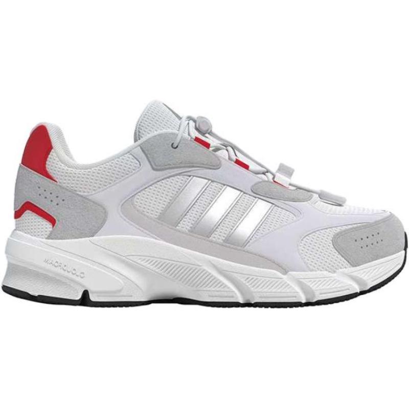 adidas CRAZYCHAOS Kids Lifestyle Shoes Symbolic Gray/Metallic Silver/Pure Gemstone Red Teenagers Sneakers JP9584