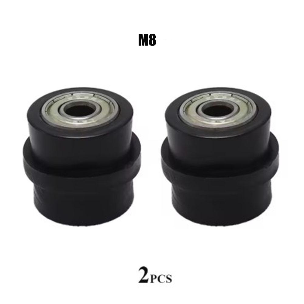 2pcs 8mm 10mm Motorcycle Chain Tensioner Motocross Wheel Guide Drive Roller Pulley ATV Moto Accessories Enduro Dirt Pitbike