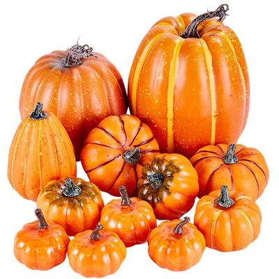 Dýňová dekorace na Halloween 12 ks sada Oslava Díkůvzdání Dekorativní DIY falešné rekvizity Ozdoby Kreslení Vánoční sezónní párty obchod místnost více.