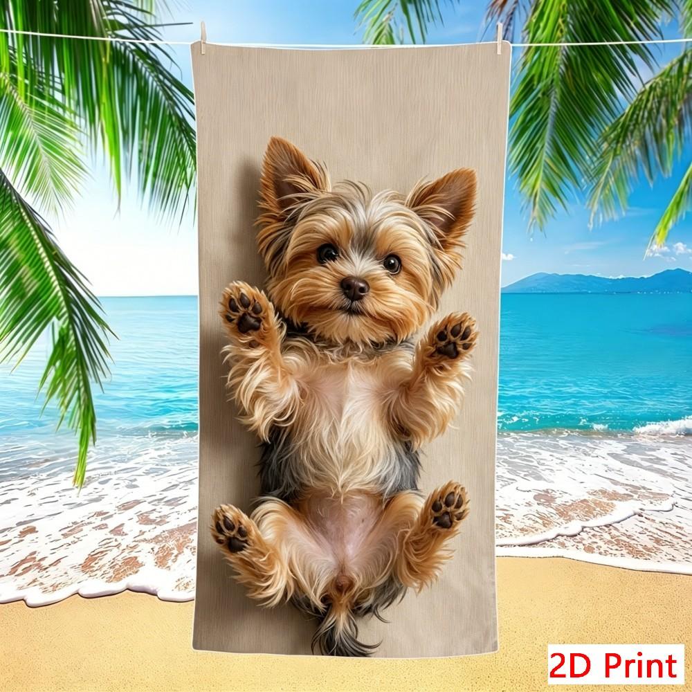 Sand Free Beach Towel Large Puppy Microfiber Bath Towel Quick Dry Super Absorbent XL Swim Blanket Outdoor Picnic Pool Mat
