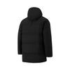 Li Ning Badminton Series Color Block Logo Mid-Length Down Jacket Men Outerwear Black AYMU341-1