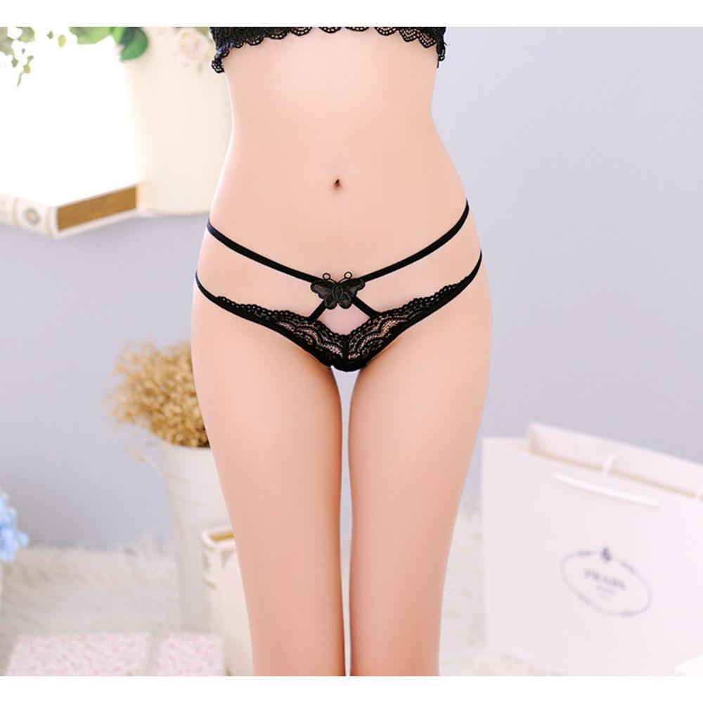 Sexy T-pants Women's Transparent Seduction Lace Low-rise Women's Panties Sexy Breathable Elastic Thong Tback2040