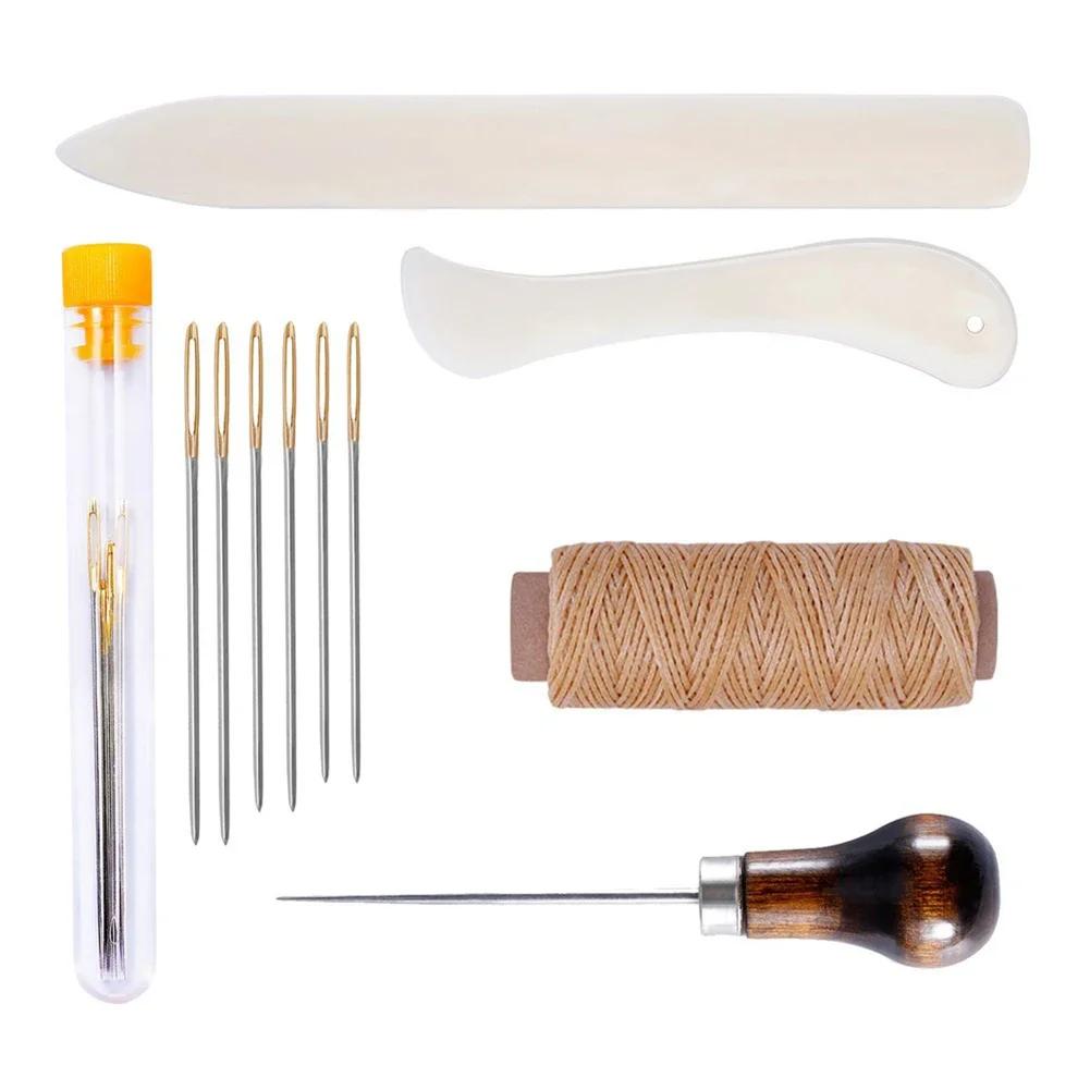 

Leather Bag Repair Wallet Making Stitching Tool DIY Multi Functional Portable Leather Craft Tools Set For Beginners