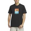 adidas T Shirts Men's Black Crew Neck Moderate Straight Fit IS0274