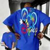 202526 Summer Disney Mickey Mouse and Donald Duck Cartoon Pattern 100 Cotton Printed Tshirt Fashion Casual Mens Clothing