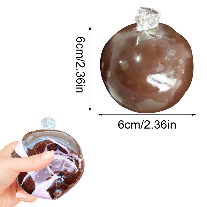 Squishy Stress Balls Slow Rebound Wax Skin Squeeze Toy for Kids Adult Quiet Sensory Fidget Toy Soothing Relieving Stress