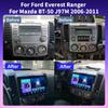 2 DIN Android Carplay Car Radio For Ford Ranger 2007-2011 Multimedia Player Head Unit Stereo GPS Navigation BT WIFI 4+64GB