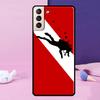Diver Down Scuba Flag Phone Case For Samsung Galaxy S25 S24 Ultra S9 S10 S20 S21 S22 Plus S23 FE S24 FE Cover