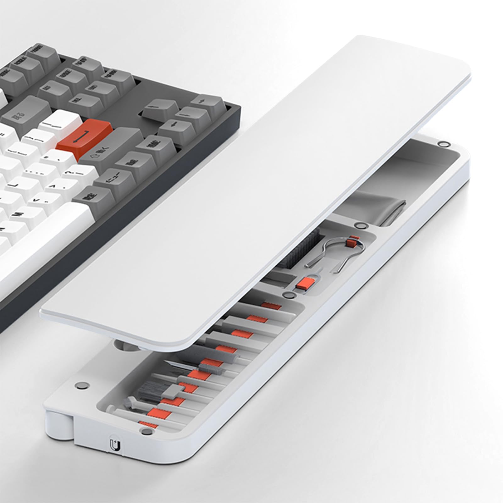 

Large White Wrist Rest for Keyboards with Memory Foam Fatigue Wrist Wrist Tendonitis Gaming Keyboard Cleaning Keyboard Cleaning Smartphone Headphone белый