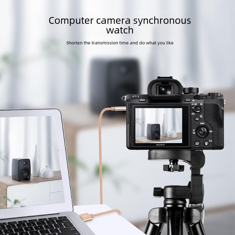 MiniUSB-Datenkabel für T-Typ-Ladegerät: Kompatibel mit MP3, MP4, Festplatten, alten Mobiltelefonen, drahtlosen Lautsprechern und Kameras