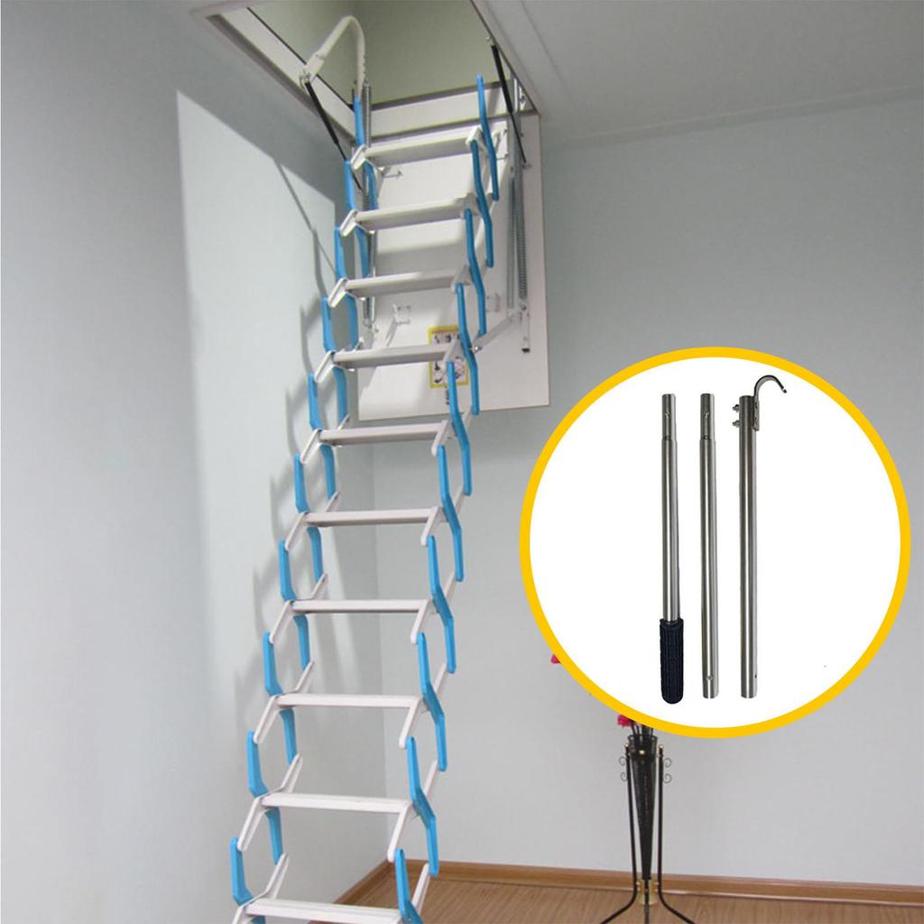 Ladder Pull Down Hook Attic Loft Ladder Pull Down Hook Multi-functional Attic Ladder Pull Cord Garage Door Pull Hook