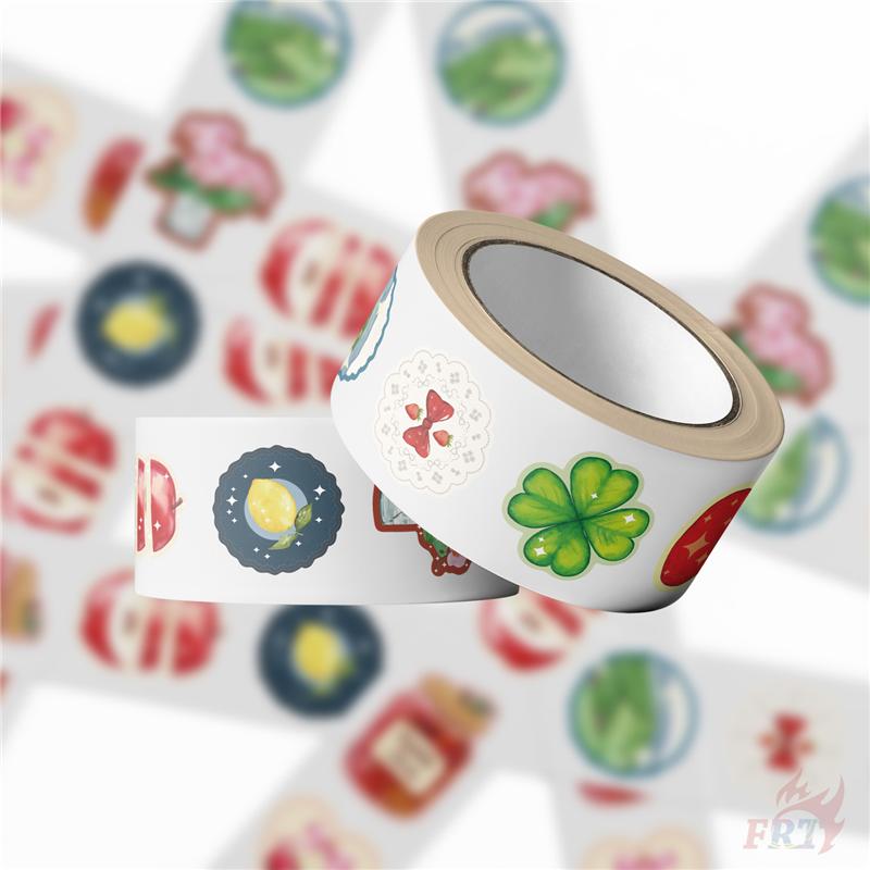 500Pcs/Roll Little Happiness - Lucky Life Kids Rewards Stickers - DIY Scrapbooks Album Decor Sealing Label Decals