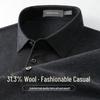 SHANSHAN Men's Summer Wool Blend Polo Knit Shirt