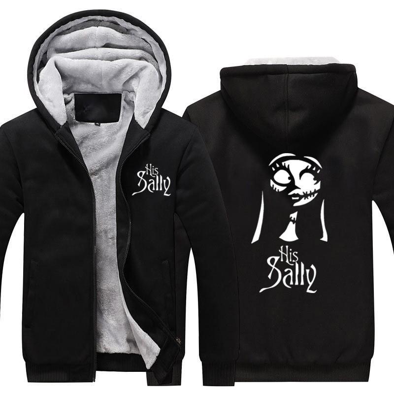 Premium Quality Nightmare Before Christmas Sally Jack Thicken Hoodie Sweatshirt Coat For Ultimate Comfort