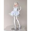 BJD Doll Clothing Set 1/4 Scale Dolls - Cute Floral Outfit In Blue Or Pink Fabric Material No Included