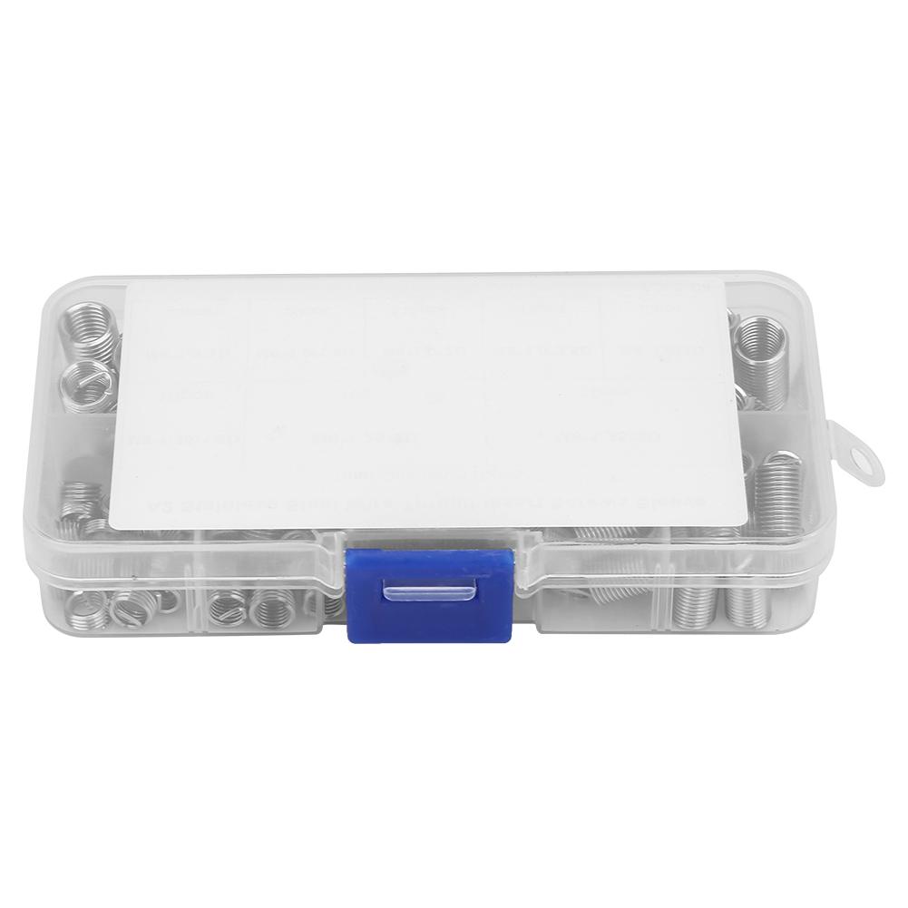 110pcs M6 M8 1D 3D Coiled Wire Thread Insert Stainless Steel Thread Screws Sleeve Set