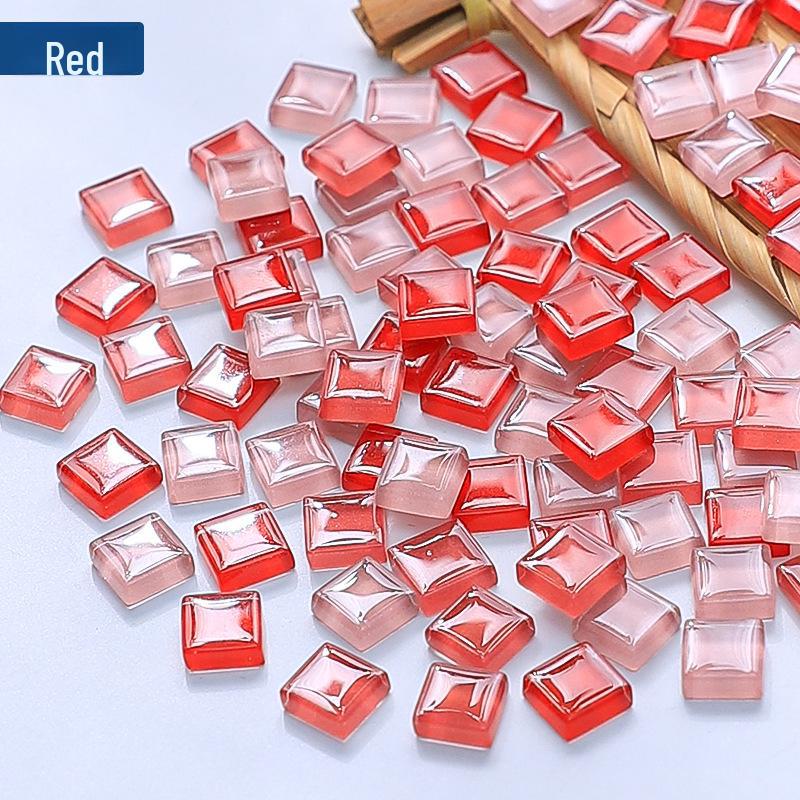 450pcs 1cm Colorful Crystal Glass Mosaic Tiles for Creative DIY Children's Art