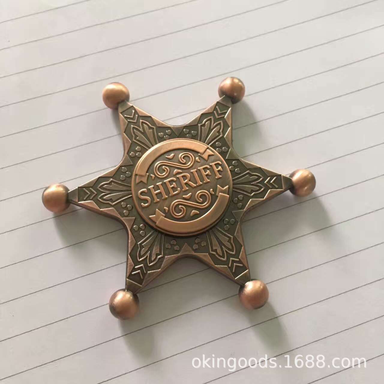 

Шериф Вертлячок Спиннер EDC Металлический Вращающийся Волчок Наконечник Гироскоп Снимающий Стресс Развивающие Игрушки Вращающийся Антистресс Для Детей