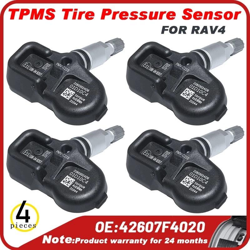 

4 PCS Tire Pressure Sensor 42607F4020 42607-F4020 PMV-C215 4260748020 TPMS For Toyota RAV4 2018 433MHz XA50 Camry