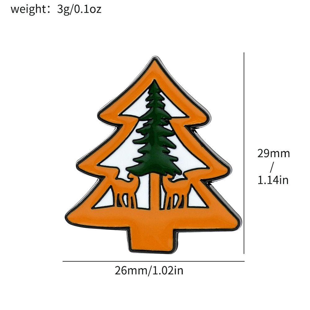 Fashionable Christmas Brooch Snowman Christmas Tree Pins Santa Claus Brooch  New Year Pins