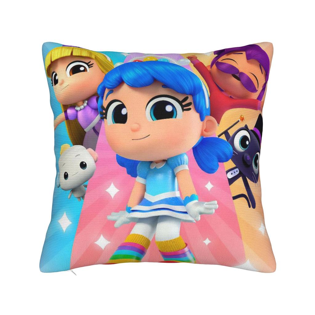True Rainbows Kingdoms Cartoon Pillowcase Polyester Cushion Cover Decorations Throw Pillow Case Cover Home Zippered 45X45cm