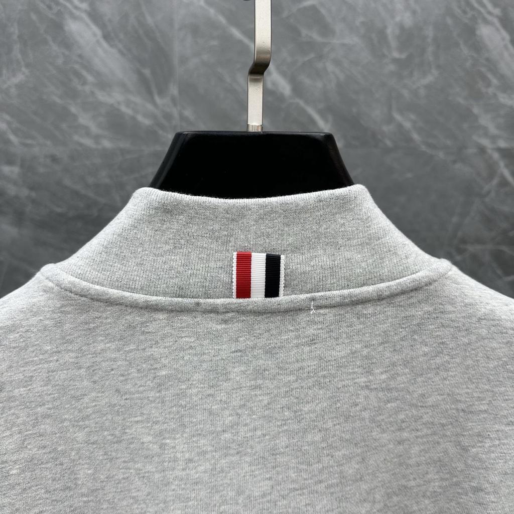 TB Autumn/Winter Four-Bar Baseball Collar Hoodie Zip Cardigan (Unisex)