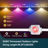 Smart Eave Lights Permanent Outdoor LED Lights App/Remote Control DIY Scene Mode IP67 Waterproof for House Roof Party Decor