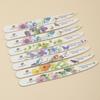 Knife-Shaped Wooden Nail File, 100/180 Double-Sided for Shaping & Buffing, Non-Shedding Grit