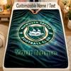 Flaneldecke Plymouth Argyle FC Benutzerdefinierter Name Text Personalisierte Weiche Warme Überwurfdecke Heimdekoration Geschenk