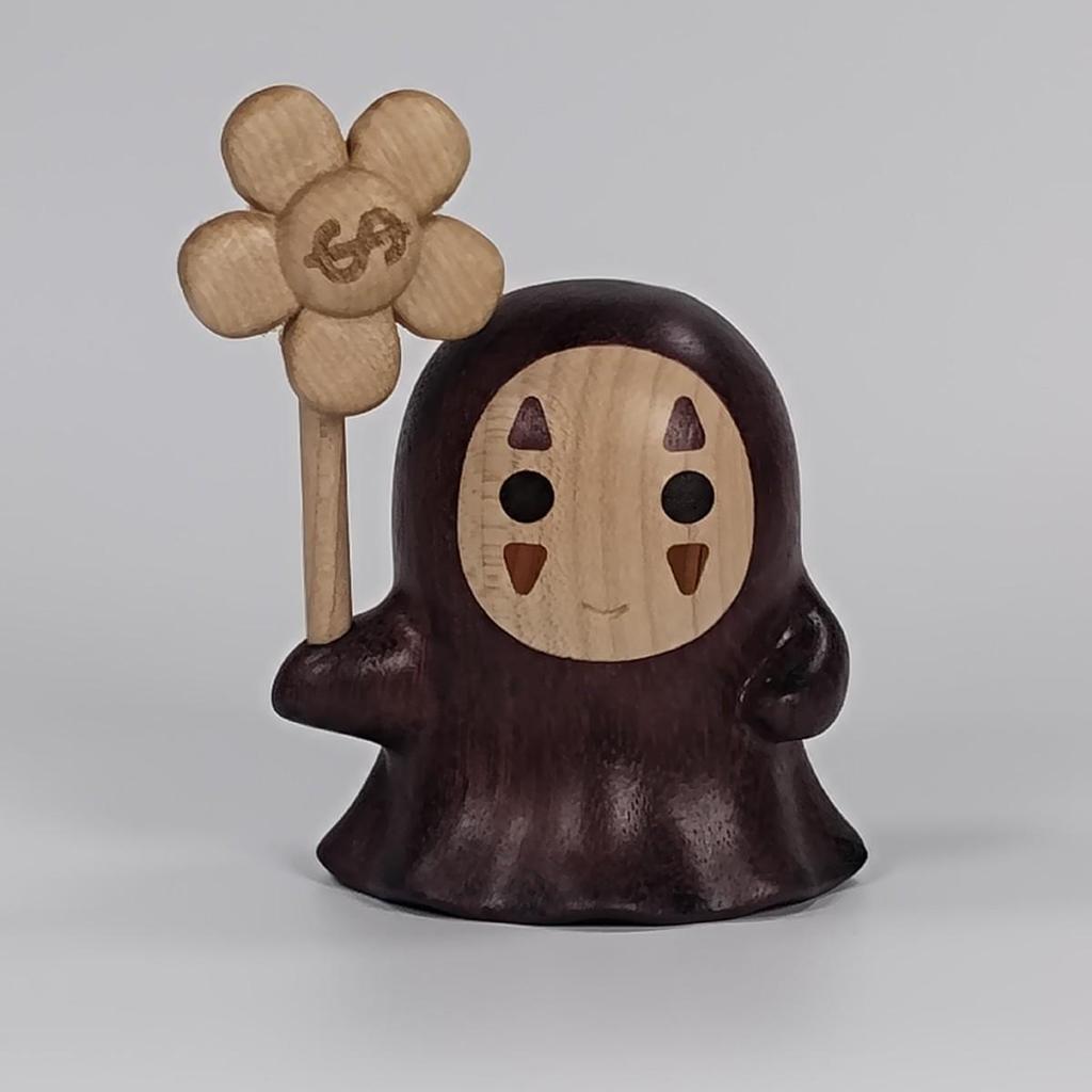 Massivholz Totoro und No-Face Figuren - Niedliche Wohnzimmerdeko und Geschenke