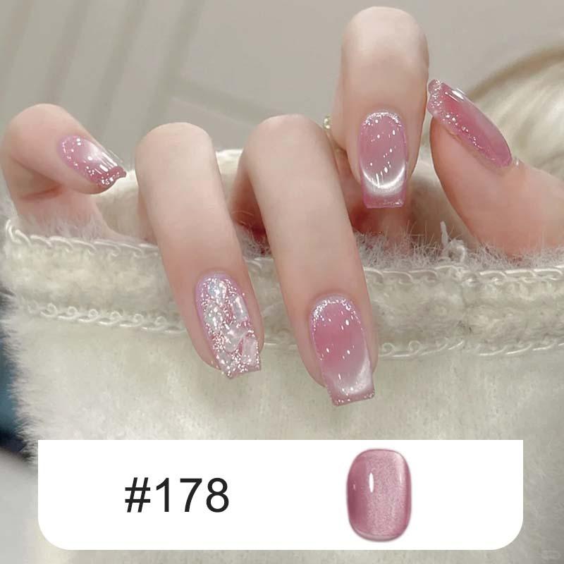 

Флэш-All-Match Milk Tea Crystal Cat s Eye лак для ногтей гель-клей для дизайна ногтей