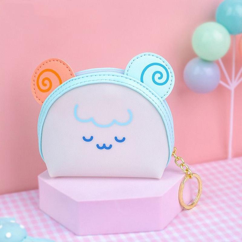 Cartoon Jelly Color Cute Animal Coin Purse Gift Couple Zipper Wallet