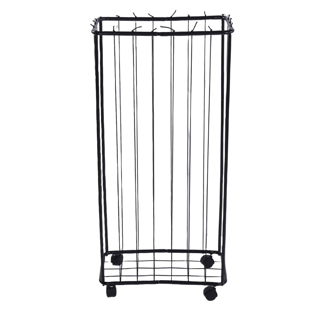 Garage Storage Rack Carbon Steel Large Capacity Rolling Sports Storage Cart with Wheels for Basket Foot
