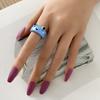iF ME Personalized Colorful Resin Ring Frog Chicken Ring Unisex Accessories Jewelry