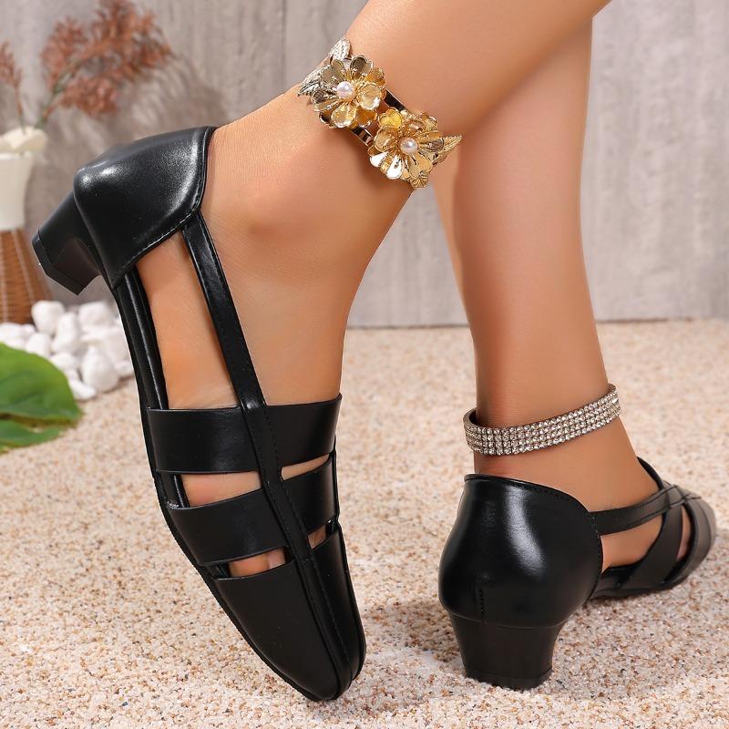 Fashion Designer Women's Sandals Elegant Heels Shoes Fashion Shallow 2025 Summer Dress Woman Shoes New Brand Trend Mujer De Sandalias