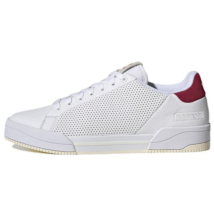 Adidas Originals Court Tourino RF Casual Durable Low-Top Skate Shoes Unisex Sneakers White Red GX4347
