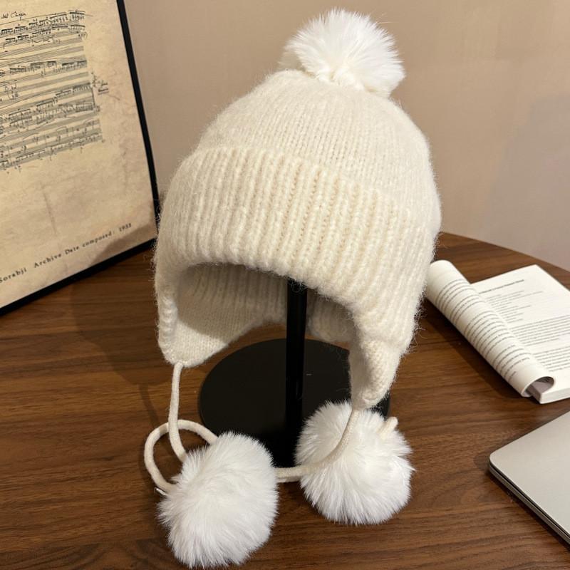 Stylish Winter Knit Beanie Hat For Women Soft Acrylic Warmth For Cold Days
