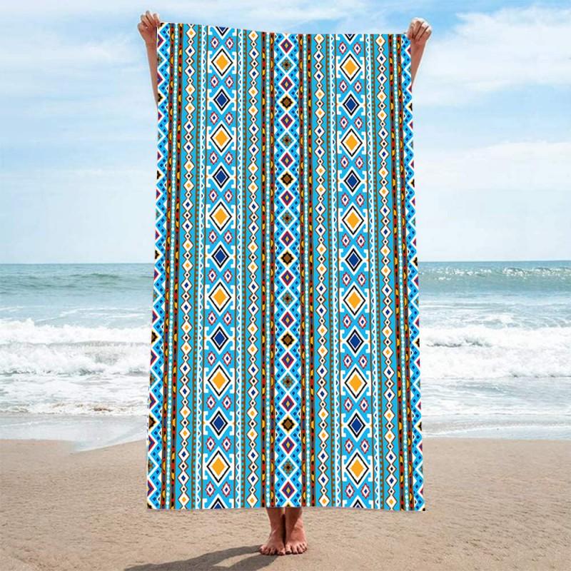 Ultra Absorbent Microfiber Beach Towel With Sea Turtle Print Quick Dry Large Size 70x140cm Pool Vacation Travel