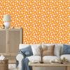 Peach and Gold Flowers Wallpaper for Living Room and Bedroom 50x1000
