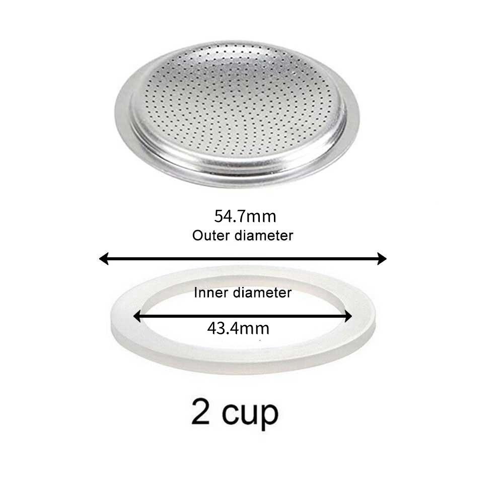 1 Pcs Replacement Gasket Seal For Coffee Espresso Moka Stove Pot Top Silicone Rubber Coffee Makers Replacenent Part